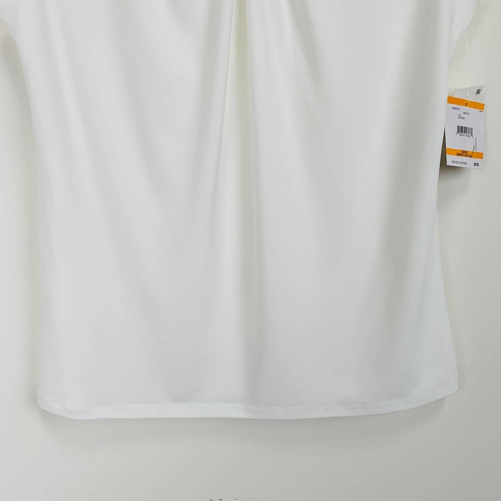 NWT KASPER Crossover Cutout Top Size S - Picture 5 of 11